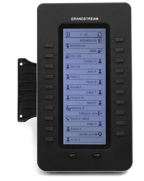 Extensie Telefon VoIP Grandstream GXP2200EXT, Reelif Type C, Negru
