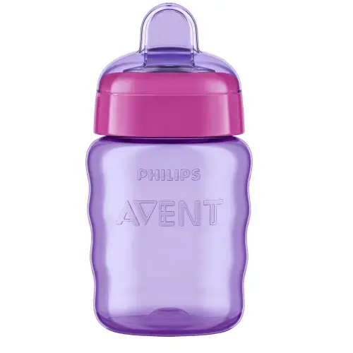 Cana cu tetina de formare Philips-AVENT, 260ml, 9luni+, Mov
