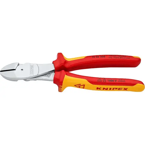 Cleste sfic de forta, manere izolate la 1000 V, KNIPEX, 200 mm