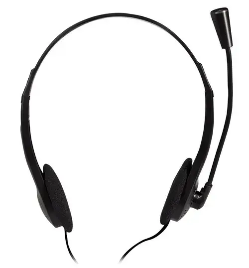 Casti cu Microfon Logilink HS0052, Microfon, Jack 3.5mm (Negru)