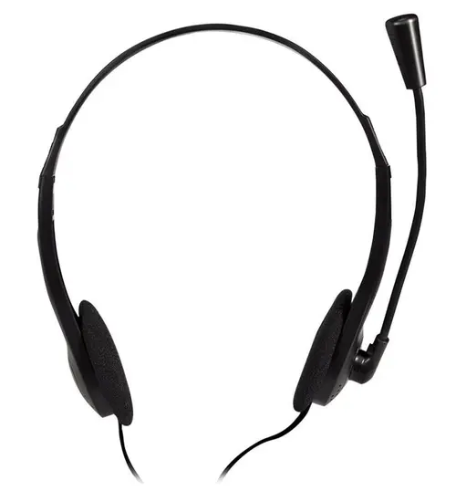 Casti cu Microfon Logilink HS0052, Microfon, Jack 3.5mm (Negru)