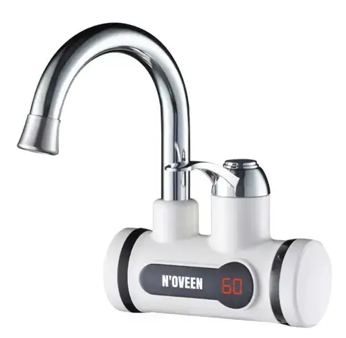 Robinet electric Noveen IWH350, pentru incalzit apa, 3600 W, montare pe perete (Alb)