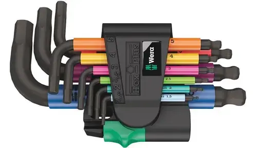 Set surubelnite hexagonale Wera 05133164001, 9 piese (Multicolor)