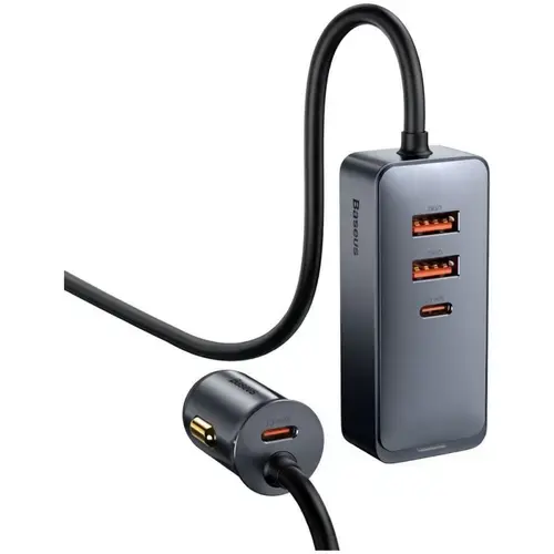 Incarcator auto Baseus Share Together CCBT-A0G, Quick Charge, 120W, 2 x USB,  2 x USB Type C, Gri
