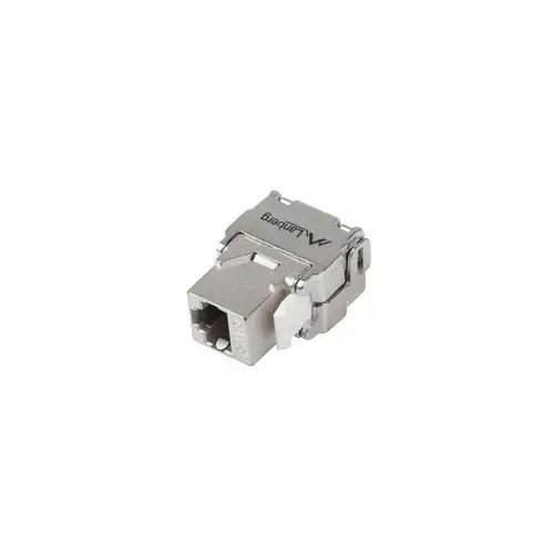 Cuplaj modular cu montaj fara scule Lanberg, Keystone RJ45 180° FTP cat6, gri