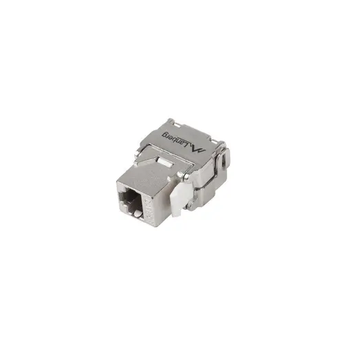 Cuplaj modular cu montaj fara scule Lanberg, Keystone RJ45 180° FTP cat6, gri