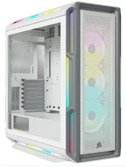 Carcasa Corsair 5000T RGB, MidTower, Tempered Glass (Alb)
