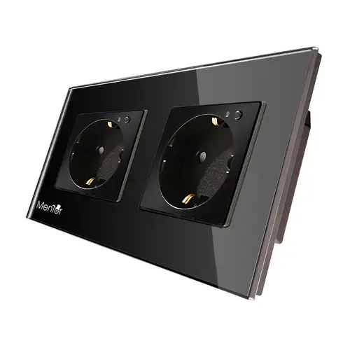 Priza Smart Wireless Mentor ES017 dubla incastrata WiFi 16A 2000W