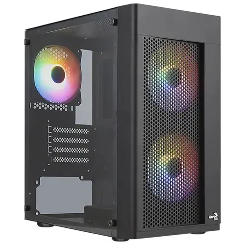 Carcasa Aerocool Hexform V2 RGB, MiniTower (Negru)