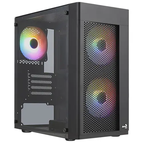 Carcasa Aerocool Hexform V2 RGB, MiniTower (Negru)