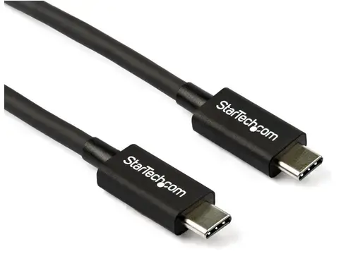 Cablu de date StarTech TBLT34MM80CM, USB-C Thunderbolt 3, 40Gbps, 0.8m (Negru)