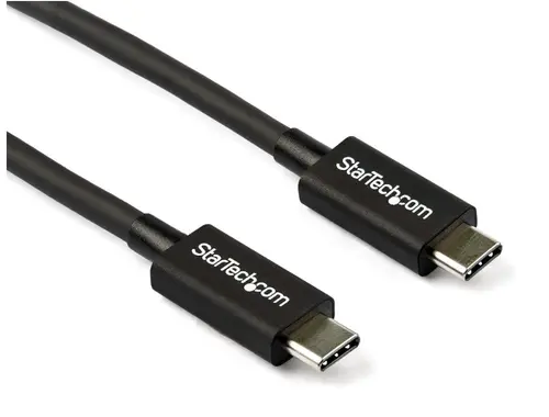 Cablu de date StarTech TBLT34MM80CM, USB-C Thunderbolt 3, 40Gbps, 0.8m (Negru)