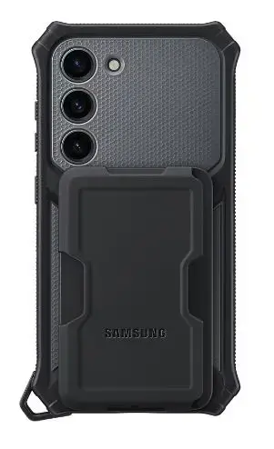 Protectie Spate Samsung EF-RS911CBEGWW pentru Samsung Galaxy S23, Suport tip inel (Negru)