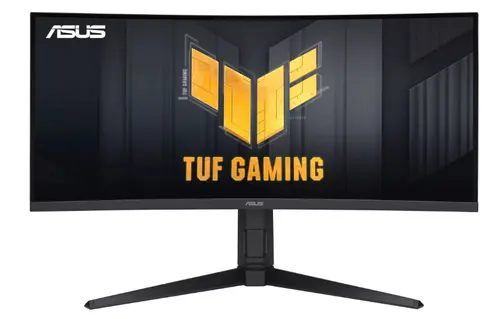 Monitor Gaming VA LED ASUS TUF 34inch VG34VQEL1A, UWQHD (3440 x 1440), HDMI, DisplayPort, AMD FreeSync, Ecran Curbat, Boxe, 100 Hz, 1 ms (Negru)