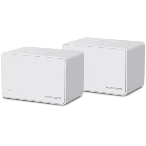 Sistem Mesh Wi-Fi Mercusys Halo H80X(2-pack), AX3000, Dual-Band, Wi-Fi 6, cu acoperire completa pentru casa, Seamless Roaming, Control Parental