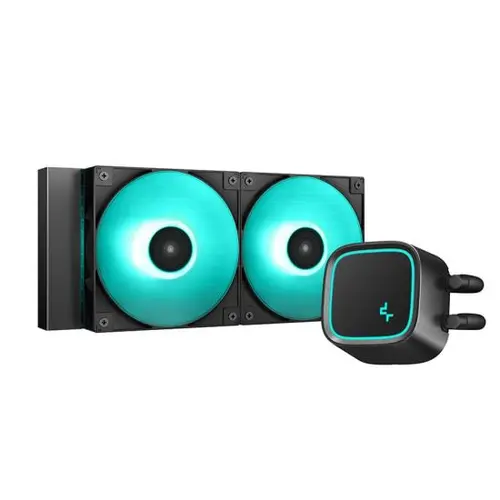 Cooler CPU Deepcool LE500 Marrs, 2x120 mm, Iluminare Verde