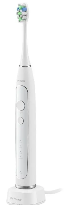 Periuta electrica sonica Dr. Mayer GTS2066, 40000 Vibratii/min, 4 Moduri de periaj (Alb)