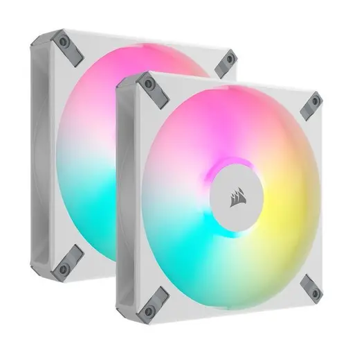 Kit 2 ventilatoare Corsair AF140 Elite RGB, PWM, 140mm