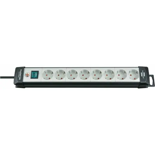 Prelungitor Brennenstuhl Premium,8 Prize, 5 m (Negru/Alb)