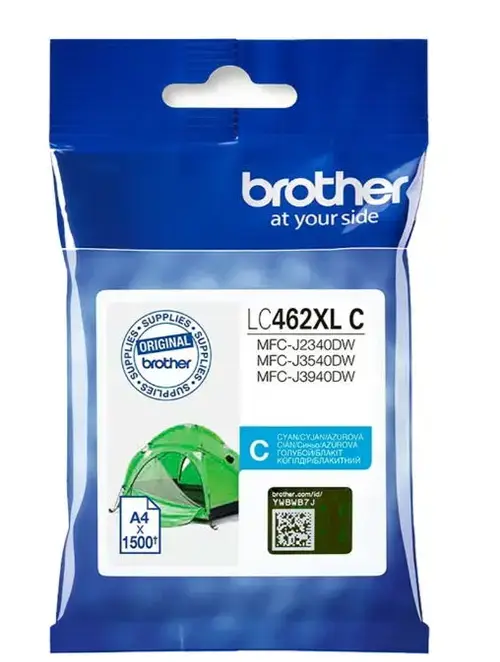 Cartus cerneala Brother LC462XLC, acoperire 3000 pagini (Cyan)