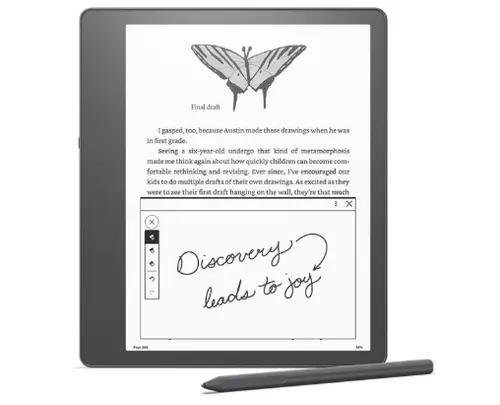 Tableta ePaper Amazon Kindle Scribe, ecran 10.2inch, 300 ppi, Standard Pen inclus, 16GB, Wi-Fi (Gri)