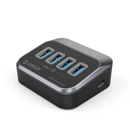 HUB USB Orico M3U3-4A, 4 x  USB 3.2 Type-A (Negru)
