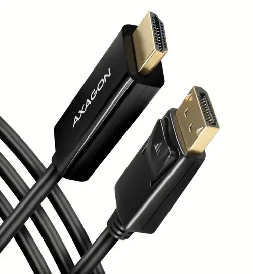 Cablu Axagon RVD-HI14C2, HDMI, Displayport, 1.8M, 4K/30Hz (Negru)