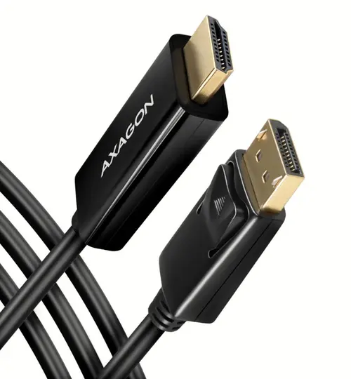 Cablu Axagon RVD-HI14C2, HDMI, Displayport, 1.8M, 4K/30Hz (Negru)