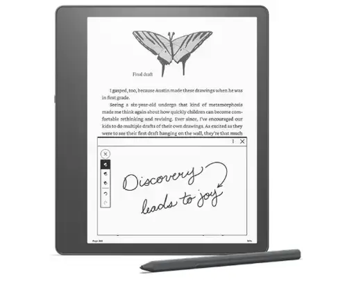Tableta ePaper Amazon Kindle Scribe 2022, ecran 10.2inch, 300 ppi, Premium Pen inclus, 16GB, Wi-Fi (Gri)