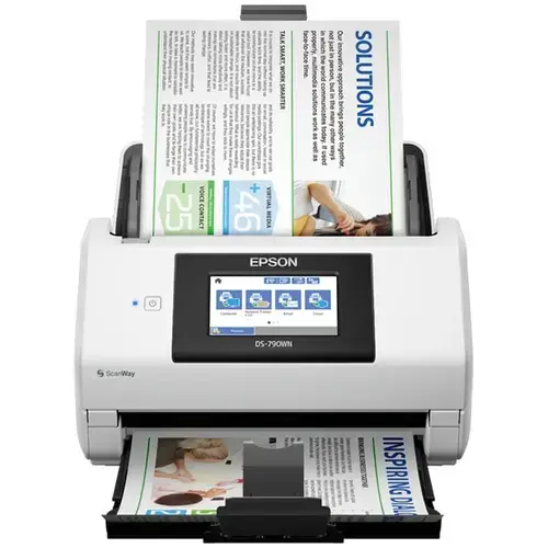 Scanner Epson WorkForce DS-790WN, A4, Retea, WiFi, ADF, Duplex (Alb/Negru)