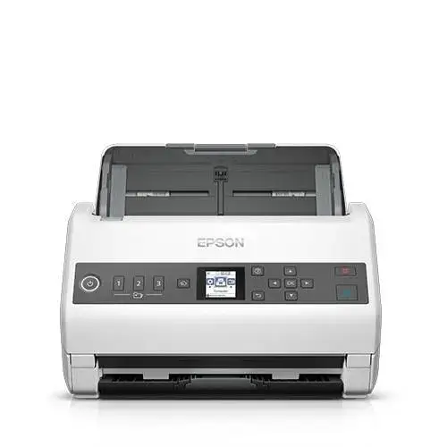 Scanner Epson WorkForce DS-730N, A4, Retea, ADF, Duplex (Alb/Negru)