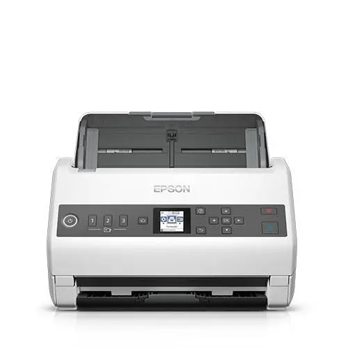 Scanner Epson WorkForce DS-730N, A4, Retea, ADF, Duplex (Alb/Negru)