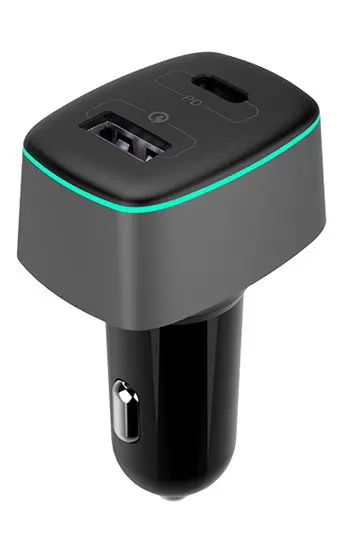 Incarcator auto Golf A0114919, 100W,  USB-A QC3.0, USB-C PD (Negru)