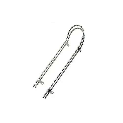 Suport sa Pegas Sissy Bar, profil patrat torsionat, dublu, lungime 18 inch