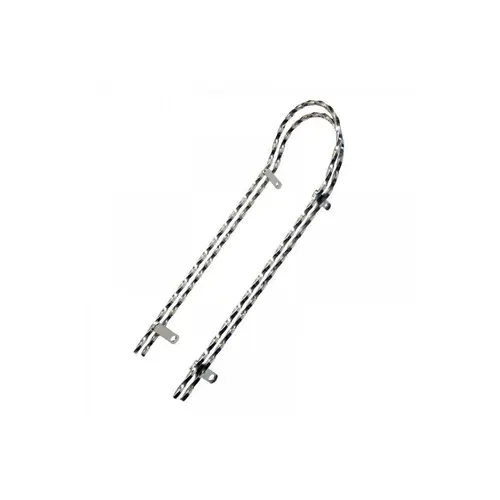 Suport sa Pegas Sissy Bar, profil patrat torsionat, dublu, lungime 18 inch