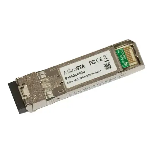 Modul transceiver SFP+ 10G MM 300m 850nm Dual LC-connector - Mikrotik S+85DLC03D