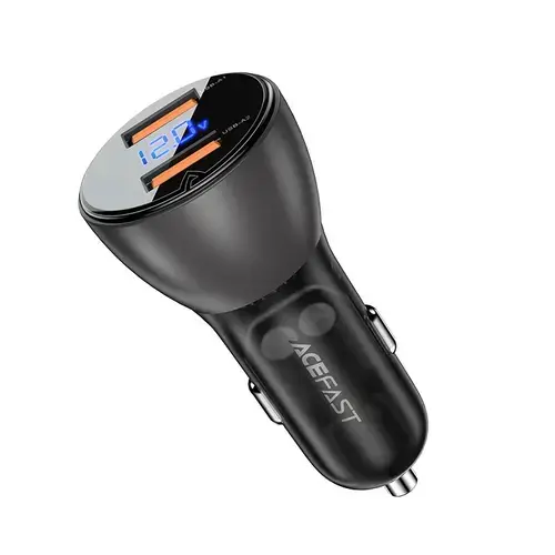 Incarcator auto AceFast B7, USB, 45W (Negru)