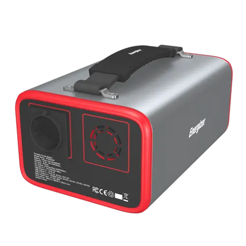 Statie de incarcare electrica Energizer PPS320W1, 96000 mAh, 207.2 Wh, 300 W, 6 porturi incarcare (Negru/Rosu)