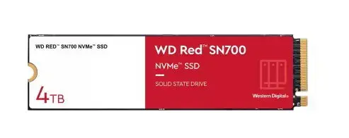 SSD Western Digital Red SN700, 4TB, M.2280, PCIe Gen 3.0 x4 NVMe