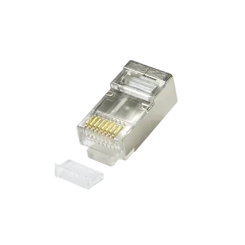 Set mufe RJ-45 Logilink pentru cablu FTP, SFTP, Cat5e, RJ-45 tata, ecranat, plastic cu metal, cu insertie, 100 bucati