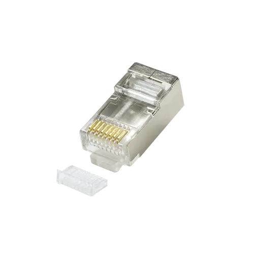 Set mufe RJ-45 Logilink pentru cablu FTP, SFTP, Cat5e, RJ-45 tata, ecranat, plastic cu metal, cu insertie, 100 bucati