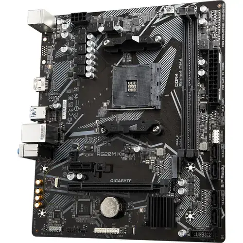 Placa de baza GIGABYTE A520M K V2, AMD A520, AM4, mATX