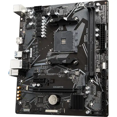 Placa de baza GIGABYTE A520M K V2, AMD A520, AM4, mATX