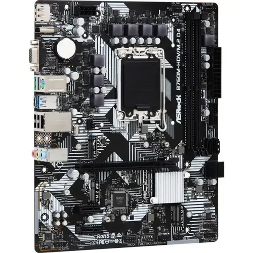 Placa de baza ASRock B760M-HDV/M.2 D4,  Intel B760, LGA 1700, mATX