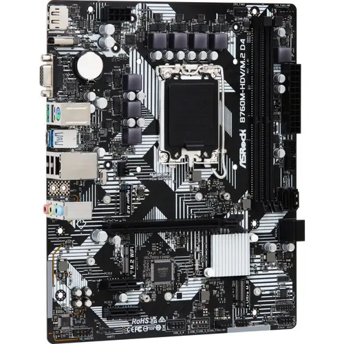 Placa de baza ASRock B760M-HDV/M.2 D4,  Intel B760, LGA 1700, mATX