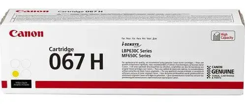 Toner Canon CRG-067HY, acoperire 2300 pagini (Galben)