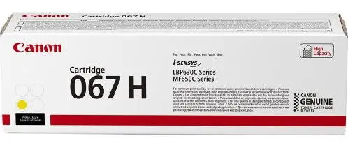 Toner Canon CRG-067HY, acoperire 2300 pagini (Galben)