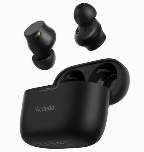 Casti True Wireless Mcdodo S1 Series, Bluetooth, 4 Microfoane, IPX5 (Negru)