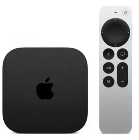 Apple TV 4K (2022), 128GB Flash, Bluetooth, Wi-Fi, LAN, Generatia 3 (Negru/Argintiu)