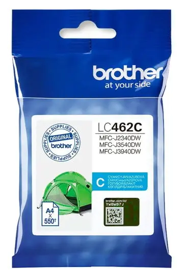 Cartus cerneala Brother LC462C, capacitate 550 pagini (Cyan)